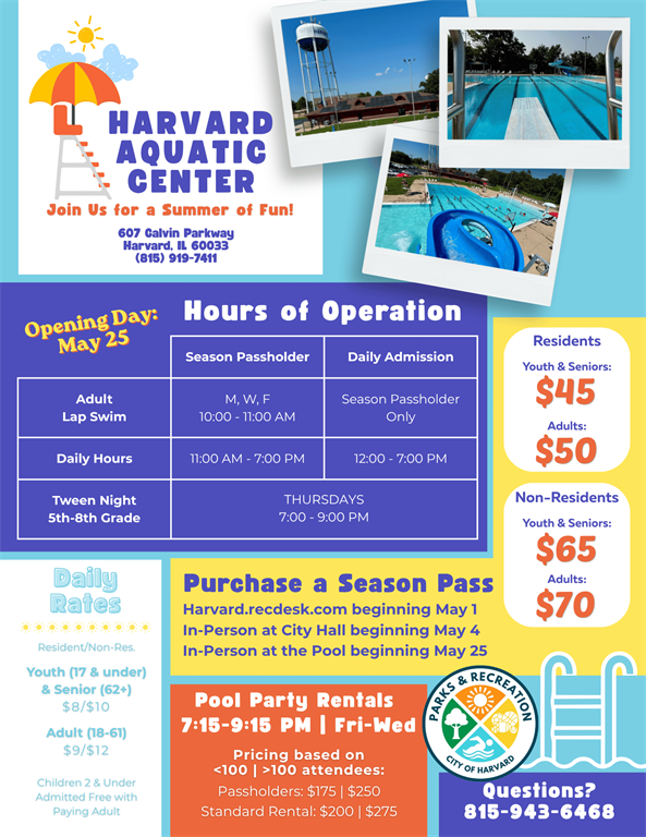 Harvard Parks and Recreation Department - Harvard Aquatic Center